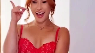 gorgeous unsurpassed redhead with natural tits pinpointing her pussy